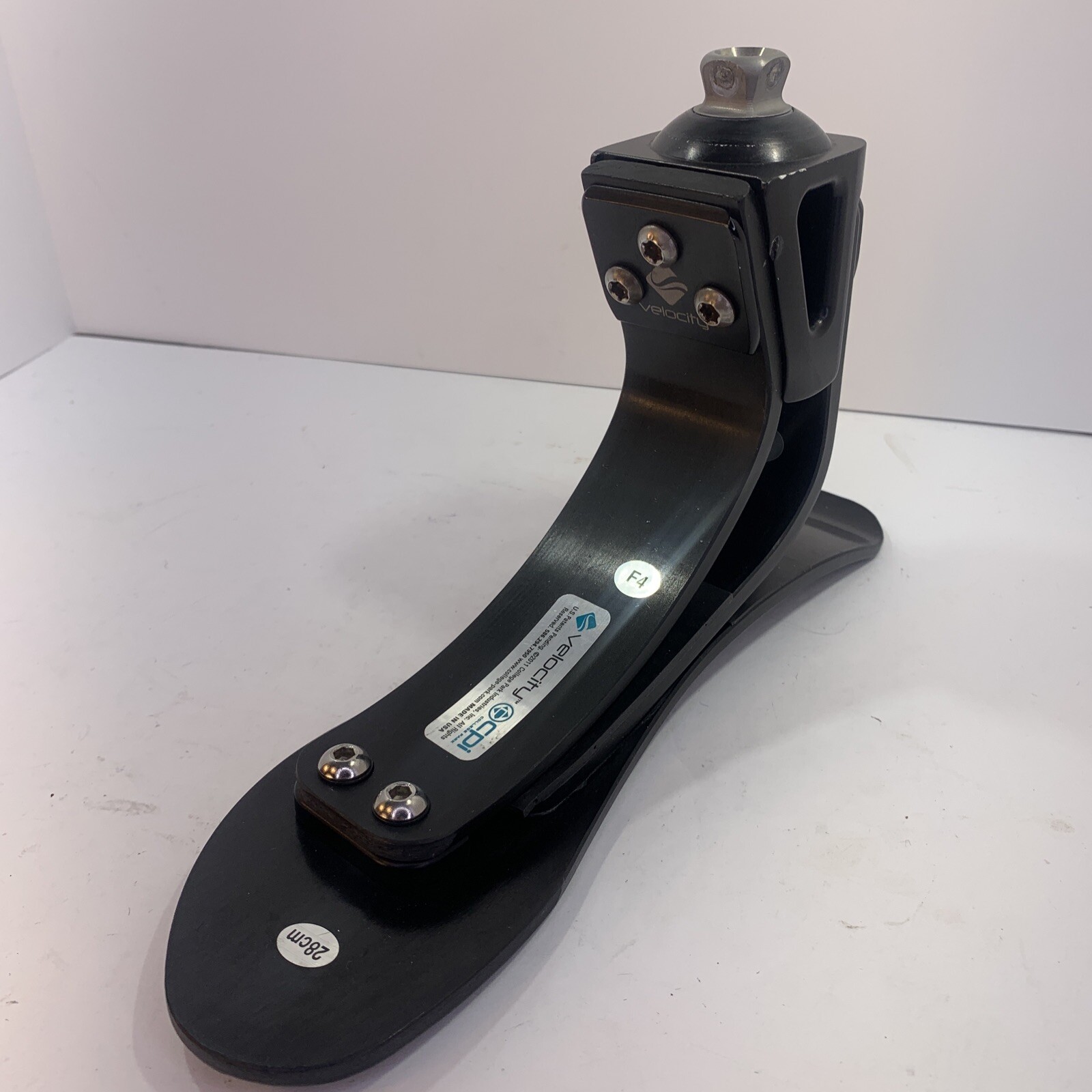 college park velocity prosthetic foot. all black. mint condition. Sz 28. Right.