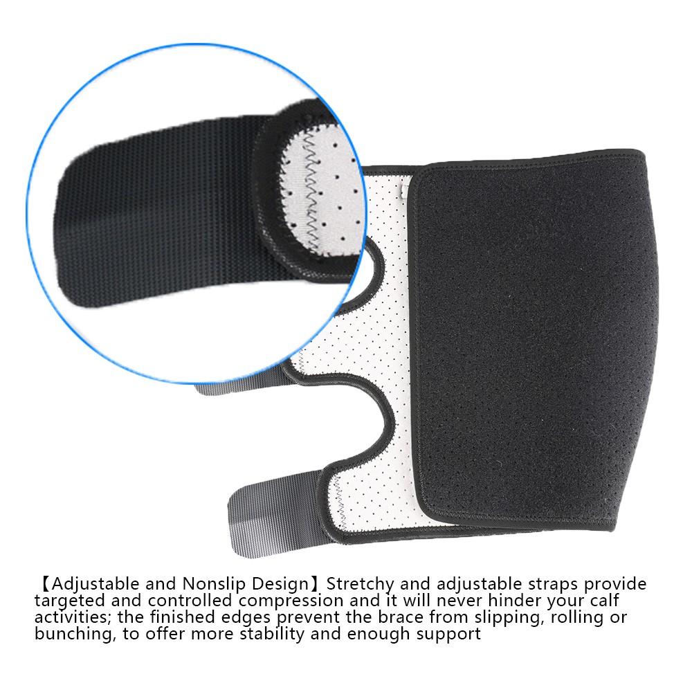 Calf Protective Brace Premium Support For Men Women Neoprene Black Premium