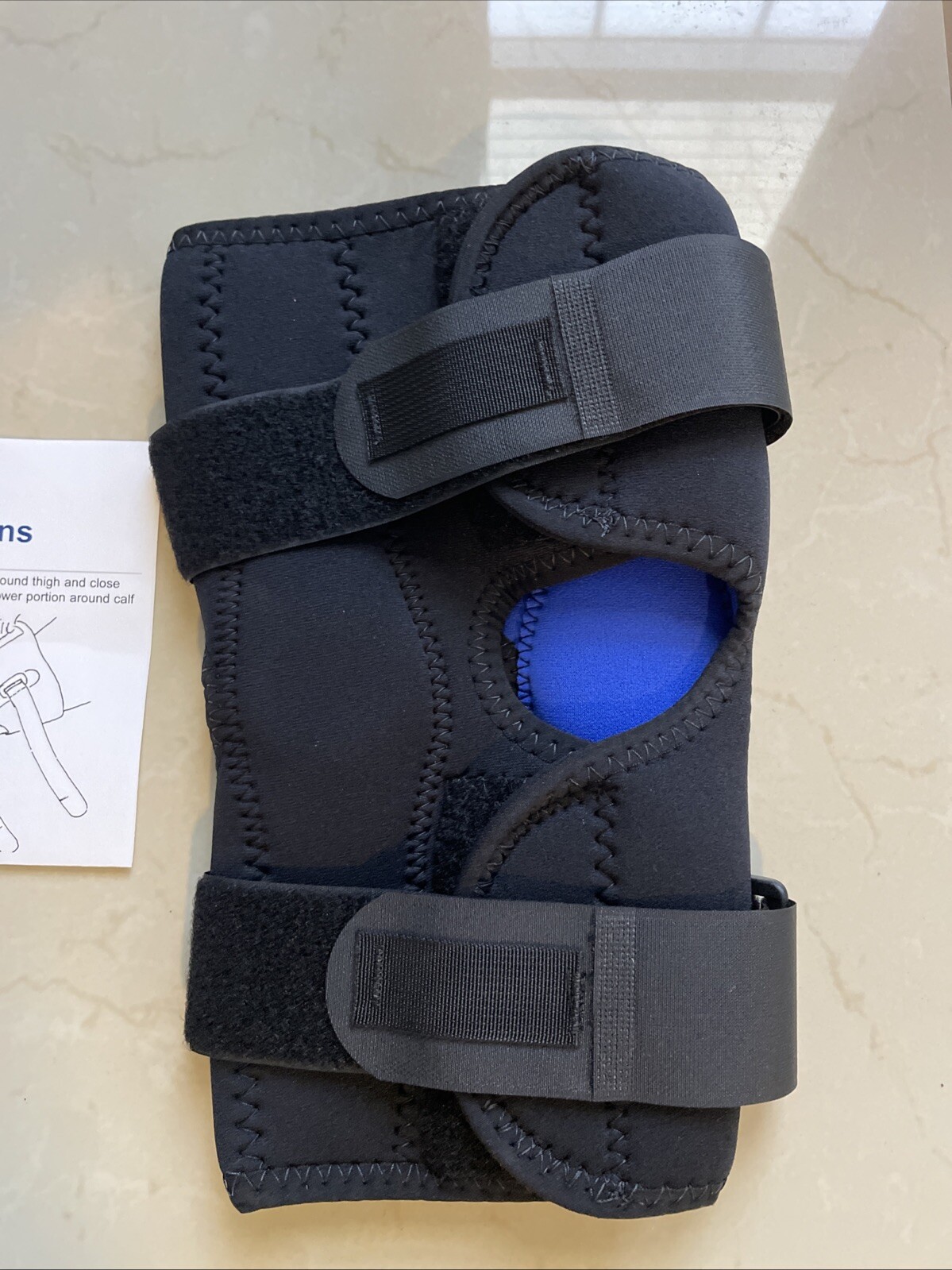 New Options Sports Medium Hinged Knee Brace Osteoarthritis Support Wrap