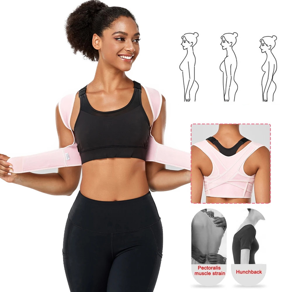 Posture Corrector Adjustable Upper Back Brace Breathable Back Support