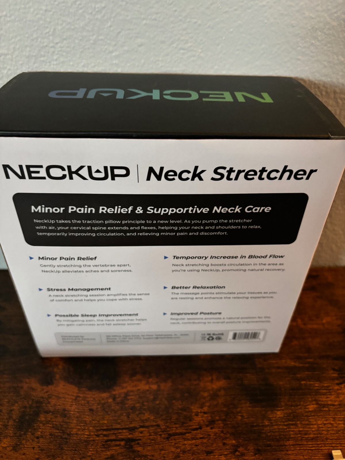 NECKUP NECK STRETCHER WITH INFLATABLE PUMP, PAIN RELIEF FOR NECK AND SPINE NEW