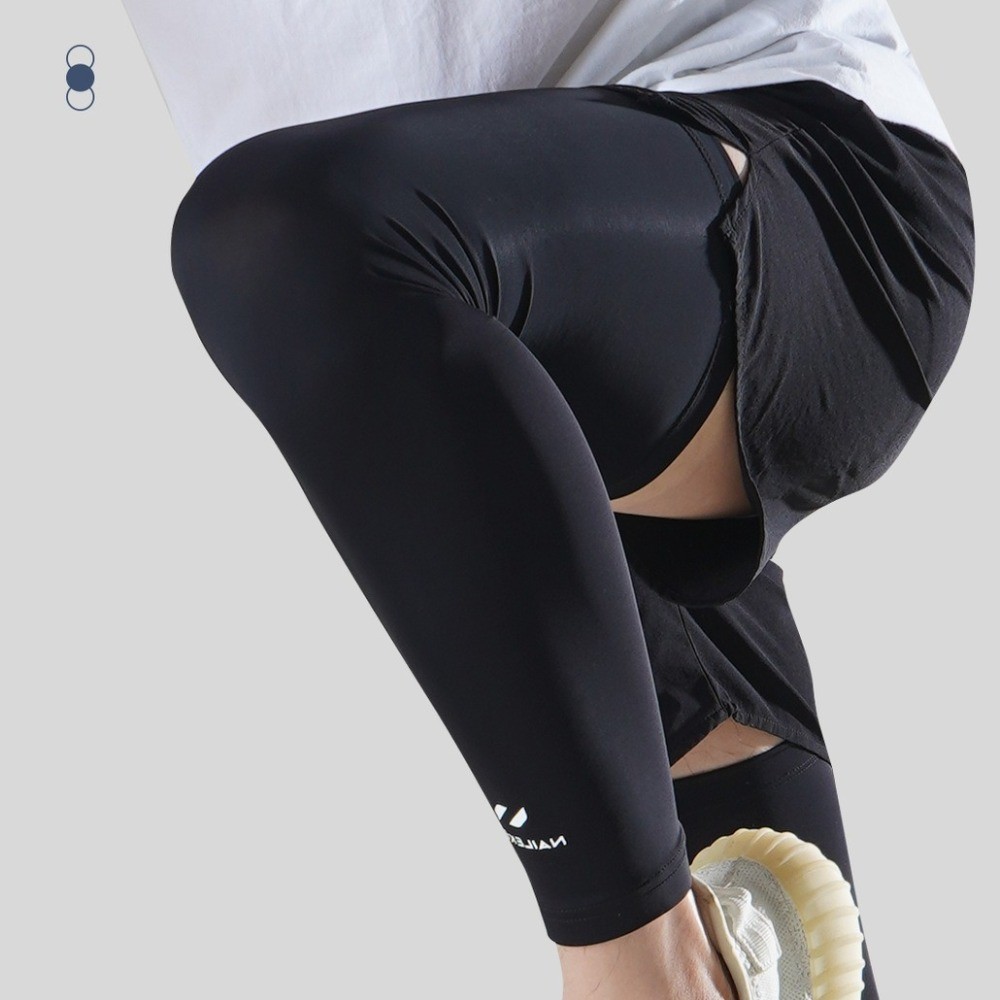 Knit Sweat-Absorbent Leg Sleeve for Gym Running Workout Knee Sleeves for Men