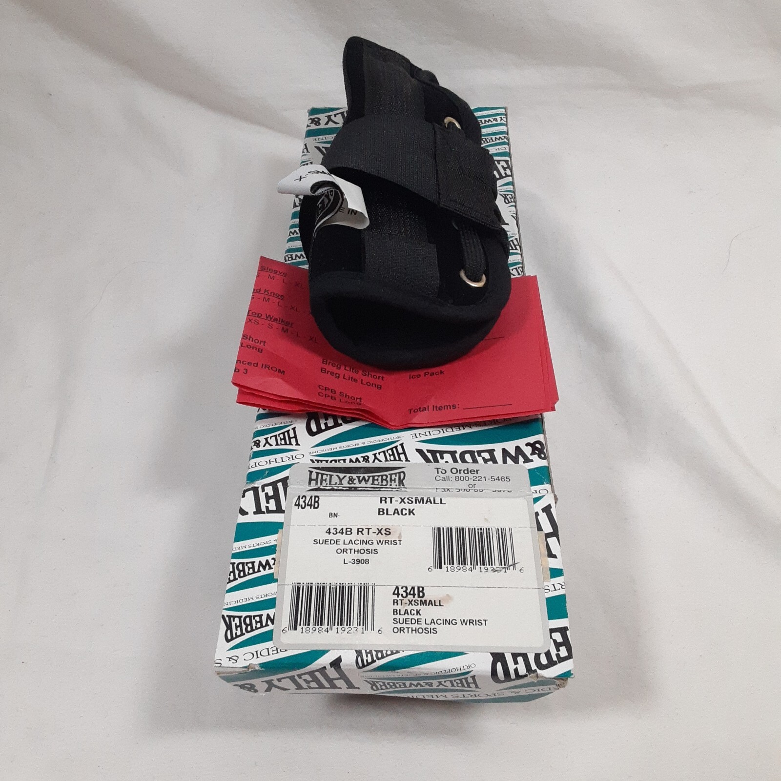 Hely & Weber Titan Wrist Brace Right XS Extra Small Black 434B RT-XS