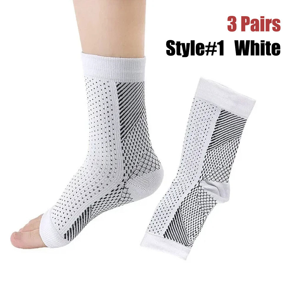 3x Neuropathy Socks – Compression Socks for Men Women – Ankle Sleeve Compression
