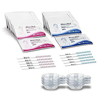 Mommed Ovulation Test Strips and Pregnancy Test Kit, 50 LH Ovulation Predictors