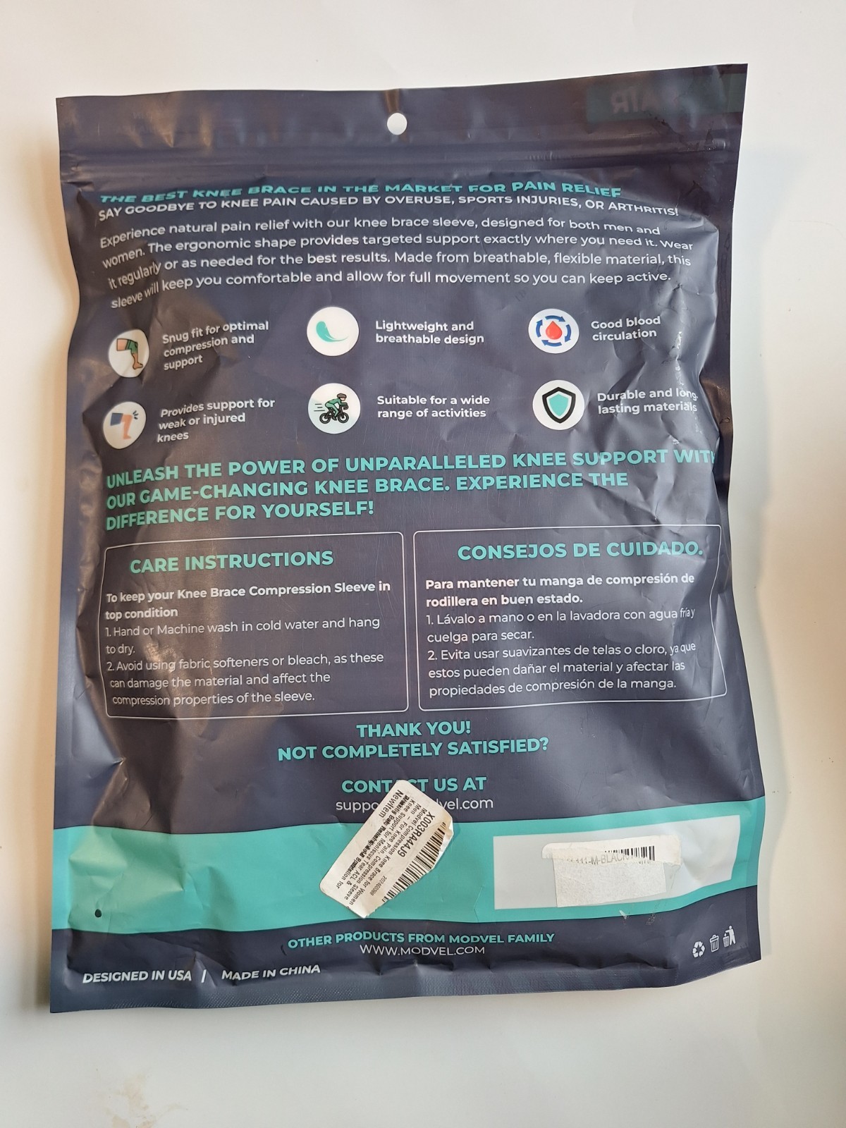 KNEE SLEEVE COMFORT AND SUPPORT ALL DAY EFFECTIVE PAIN RELIEF MEDIUM