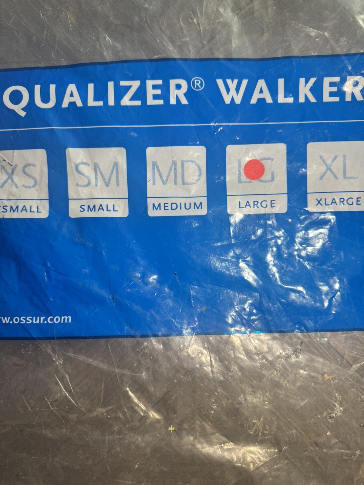 OSSUR W0600BLK Equalizer Walker Large Walking Boot Black 23 Large 19 Medium.
