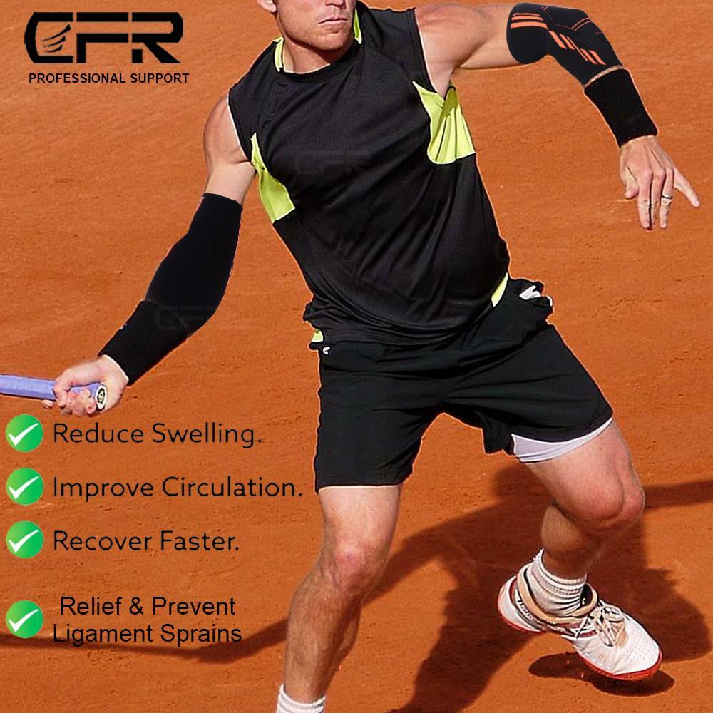 Copper Elbow Brace Compression Support Sleeve Arthritis Tendon Joint Pain Wrap @