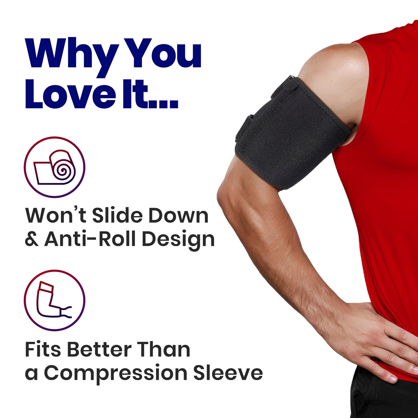 ARMSTRONG AMERIKA Bicep Tendonitis Brace, Bicep Band & Upper Arm Compression …