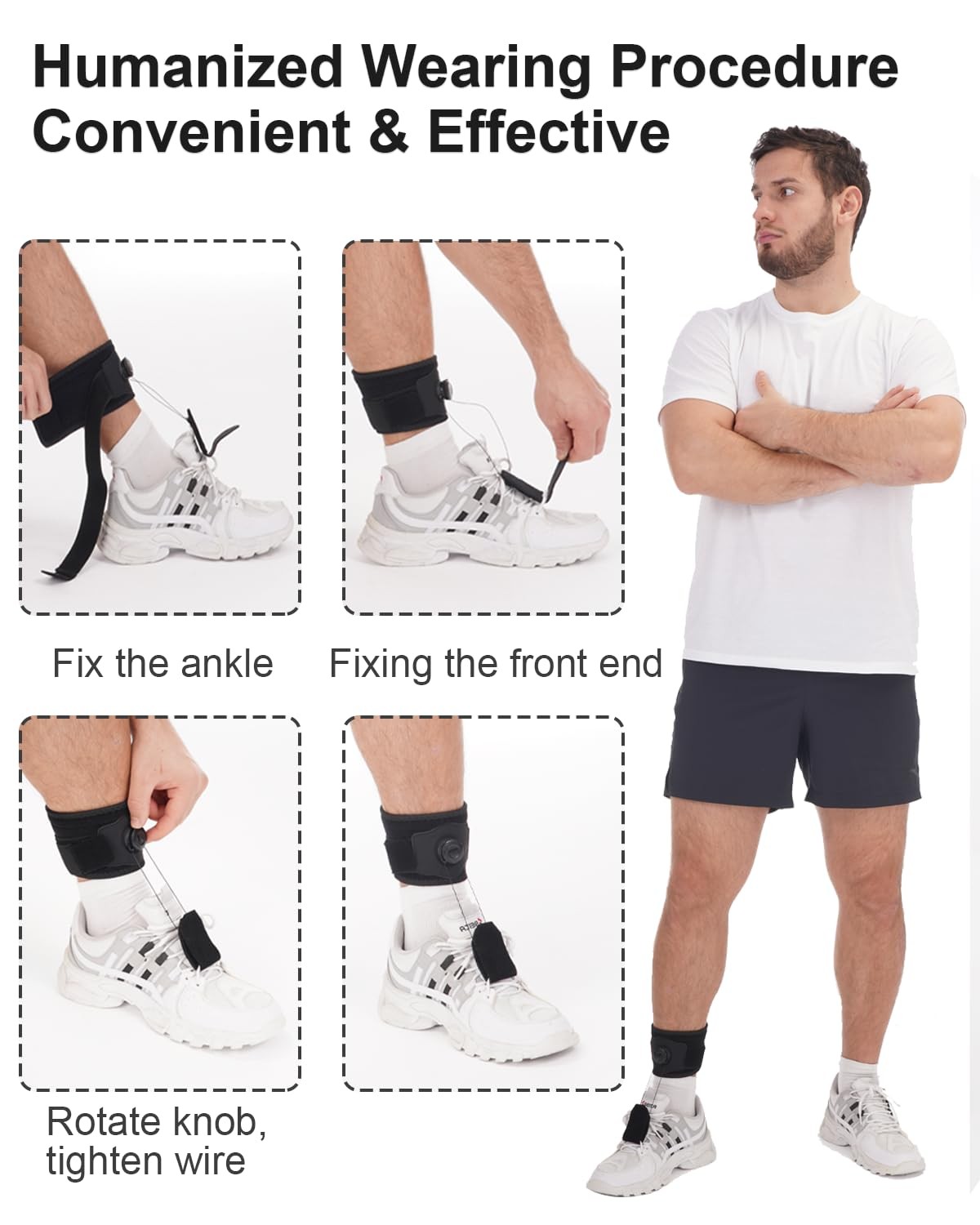 DouHeal AFO Foot Drop Brace, Improve Walking Gait, Effective Relieve Pain, Ad…