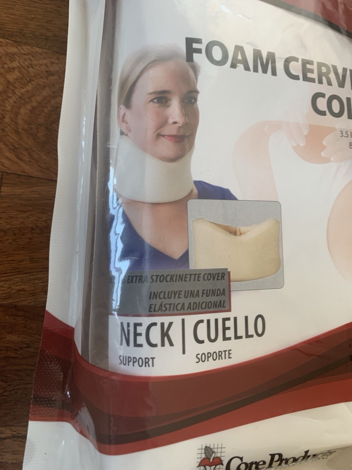 Core Products Foam Cervical Collar Neck Support Beige 3.5” Recovery USA New