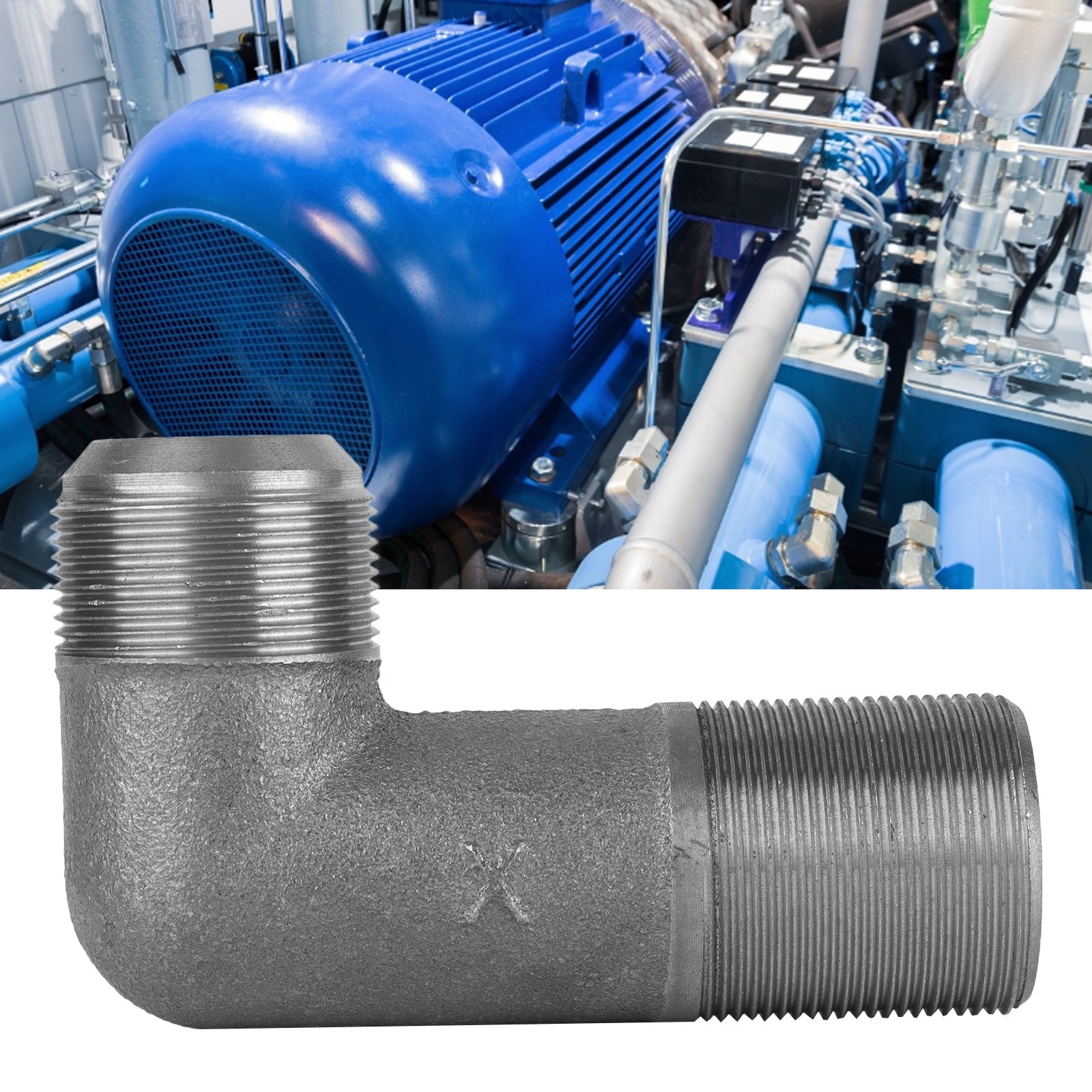 Air Compressor Elbow Cast Iron Thread Elbow Coupler Fittings For Air Compressor