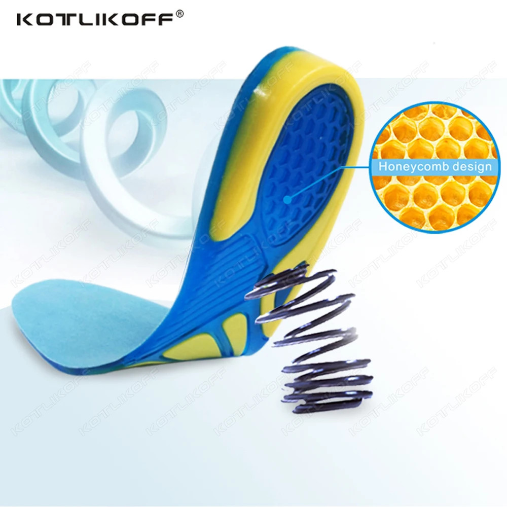 Silicon Gel Insoles Foot Care For Plantar Fasciitis Heel Spur Running Sport Inso