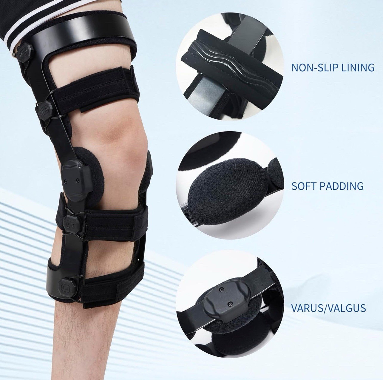 Right – Large OA Unloader Knee Brace. Unisex