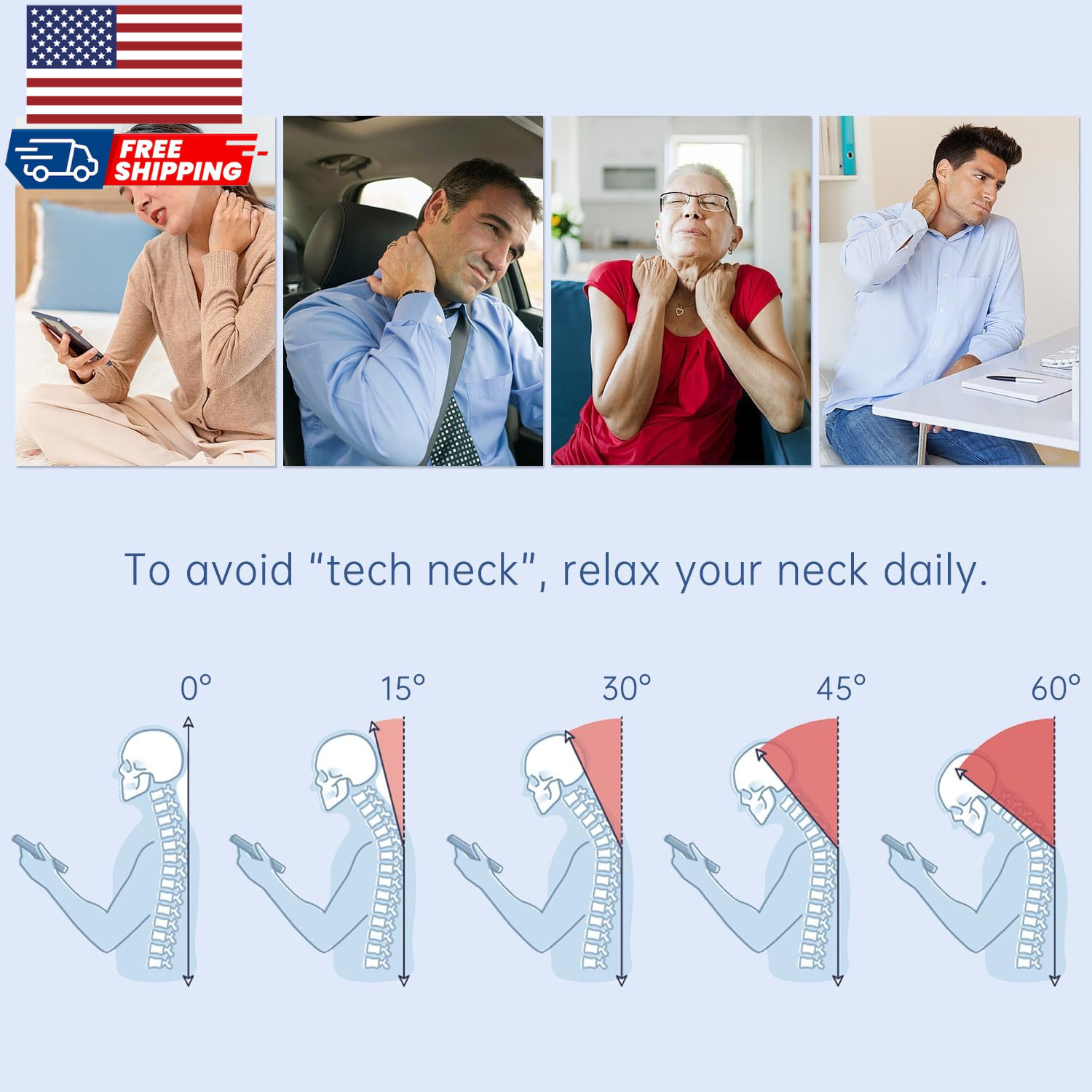 Multi-Functional Cervical Traction Device Electric Neck Stretcher with