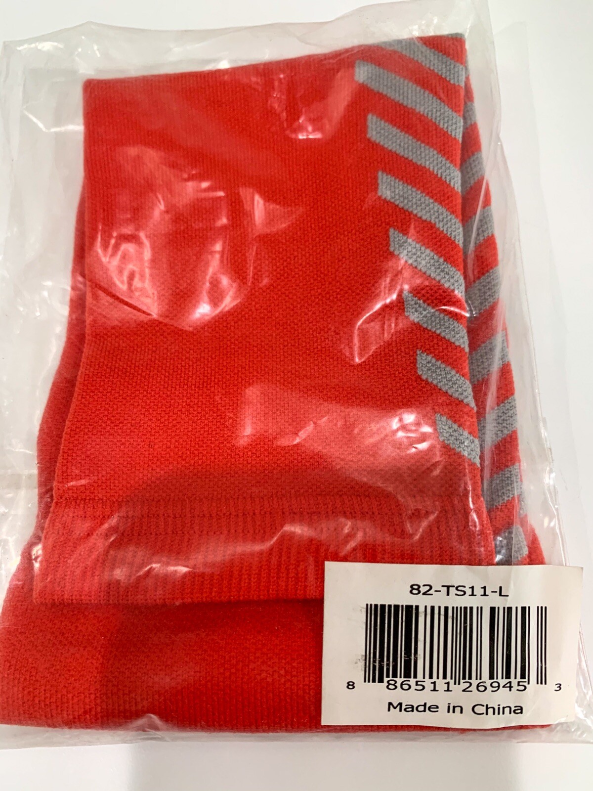 Red Compression Support Socks Running Sports Leg Sleeve Brace 1 Pair Youth Size