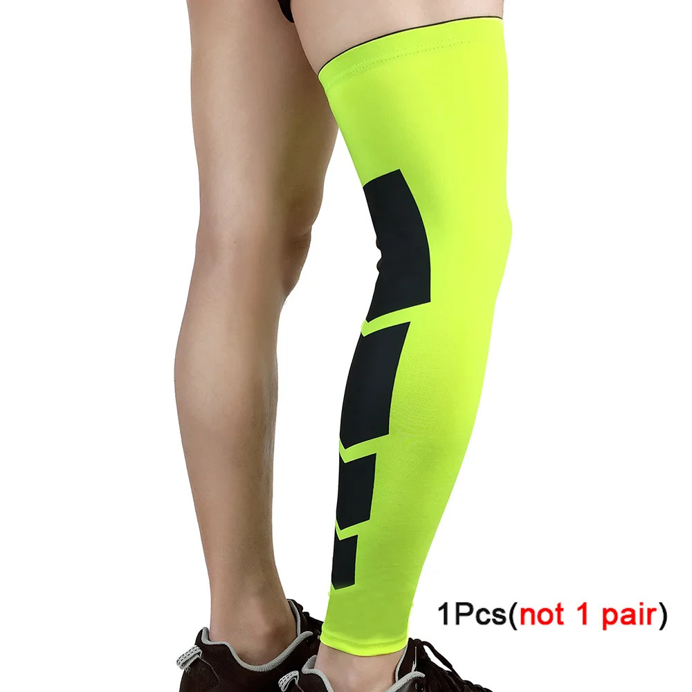 1PCS Super Elastic Basketball Leg Warmers Calf Thigh Compression Sleeves
