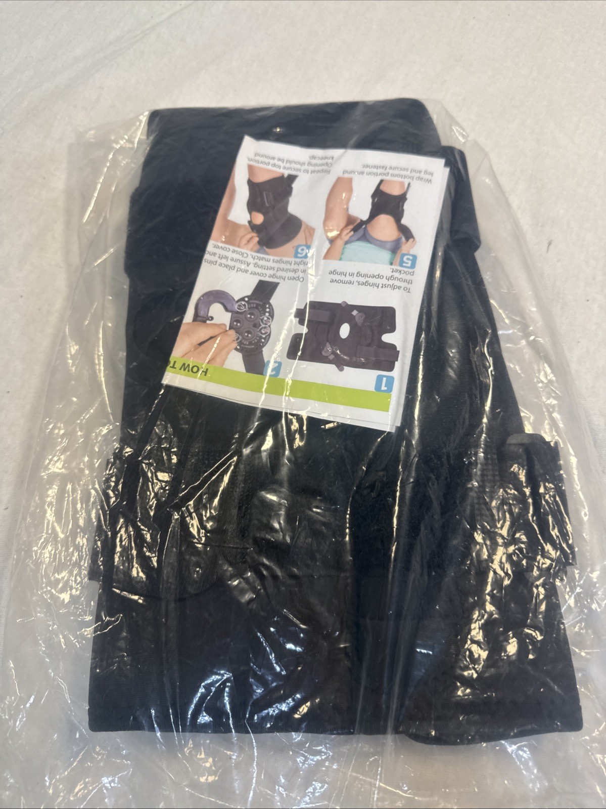 BraceAbility Range of Motion Hinged Knee Brace Black Size Small – Item 03K10 New