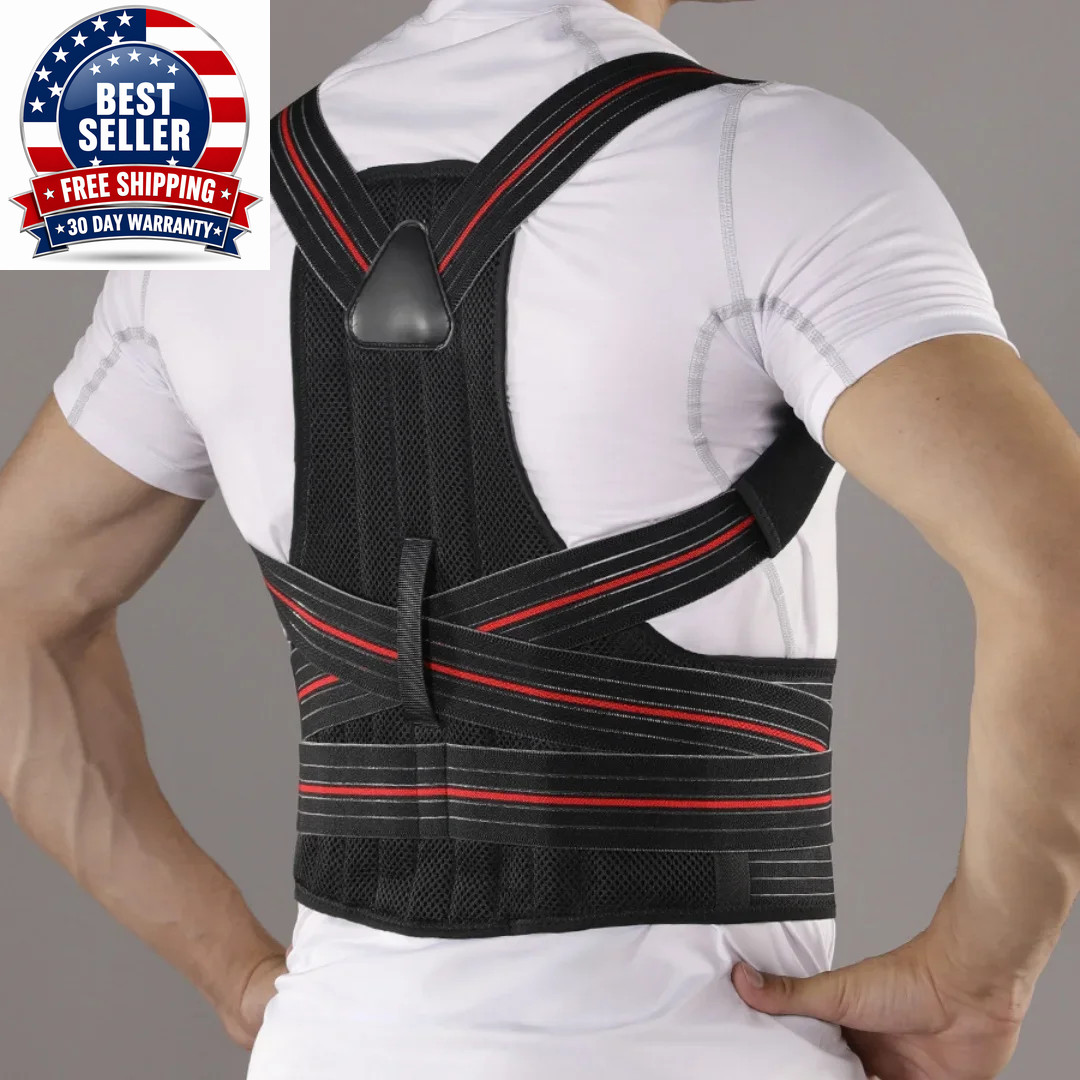 1PC Large Size Posture Corrector for Men and Women – Adjustable Muscle Memory Su