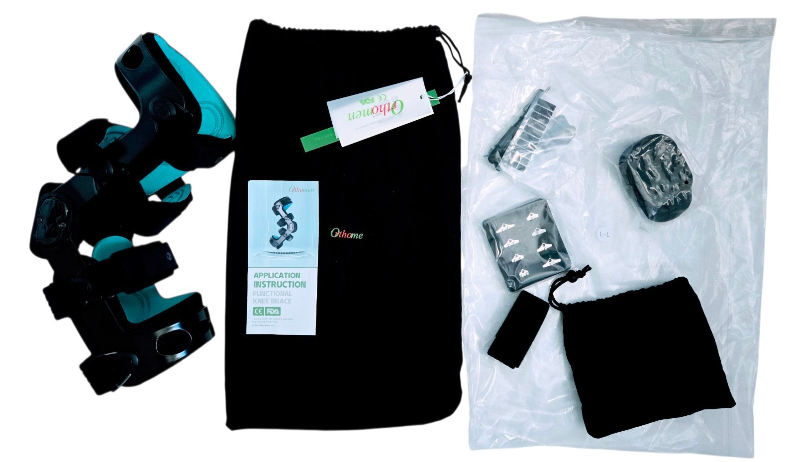 Orthomen Functional Knee Brace ACL/MCL/PCL/Meniscus/Ligament/Sports Large Left