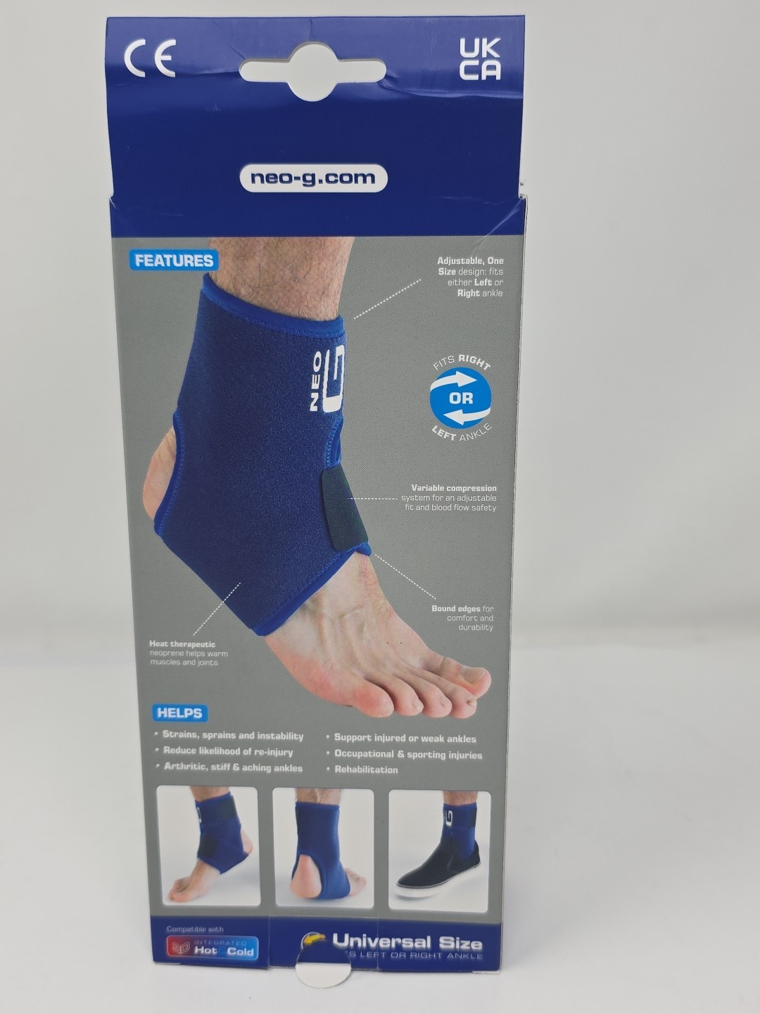 Neo G Ankle Support Brace – Moderate Support Level – Universal Size NEW