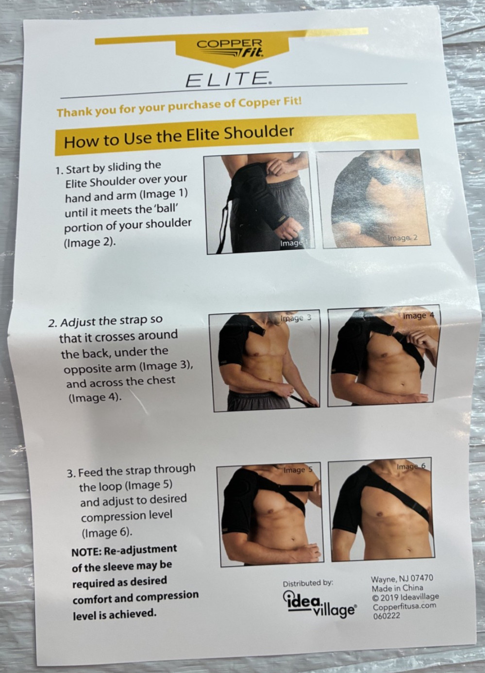 NEW IN BOX Copper Fit Elite Shoulder Sleeve – Compression – Size L/XL