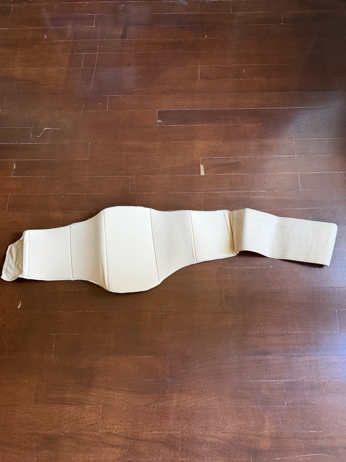 Adjustable Abdominal & Rib Support Binder Belt, One Size, Beige, Unisex