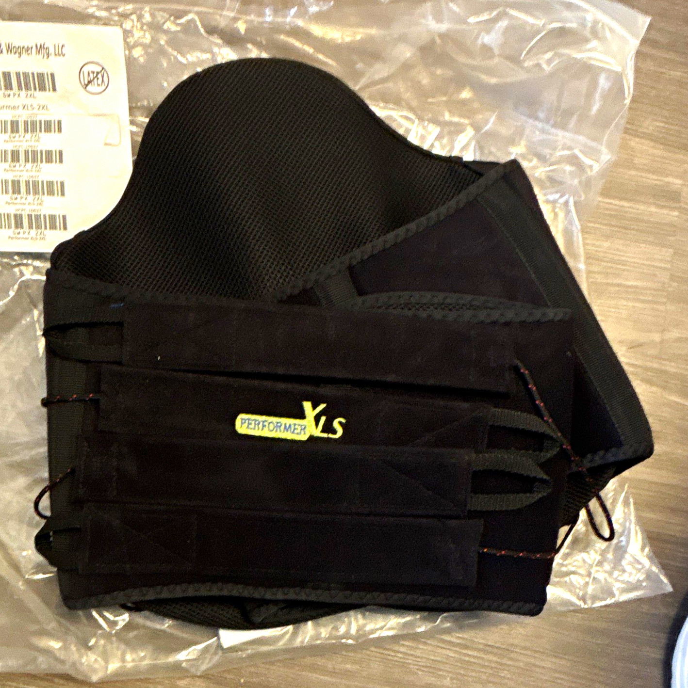Apex Performer XLS Adjustable Stabilization Back Brace, XXL, Black, Unisex