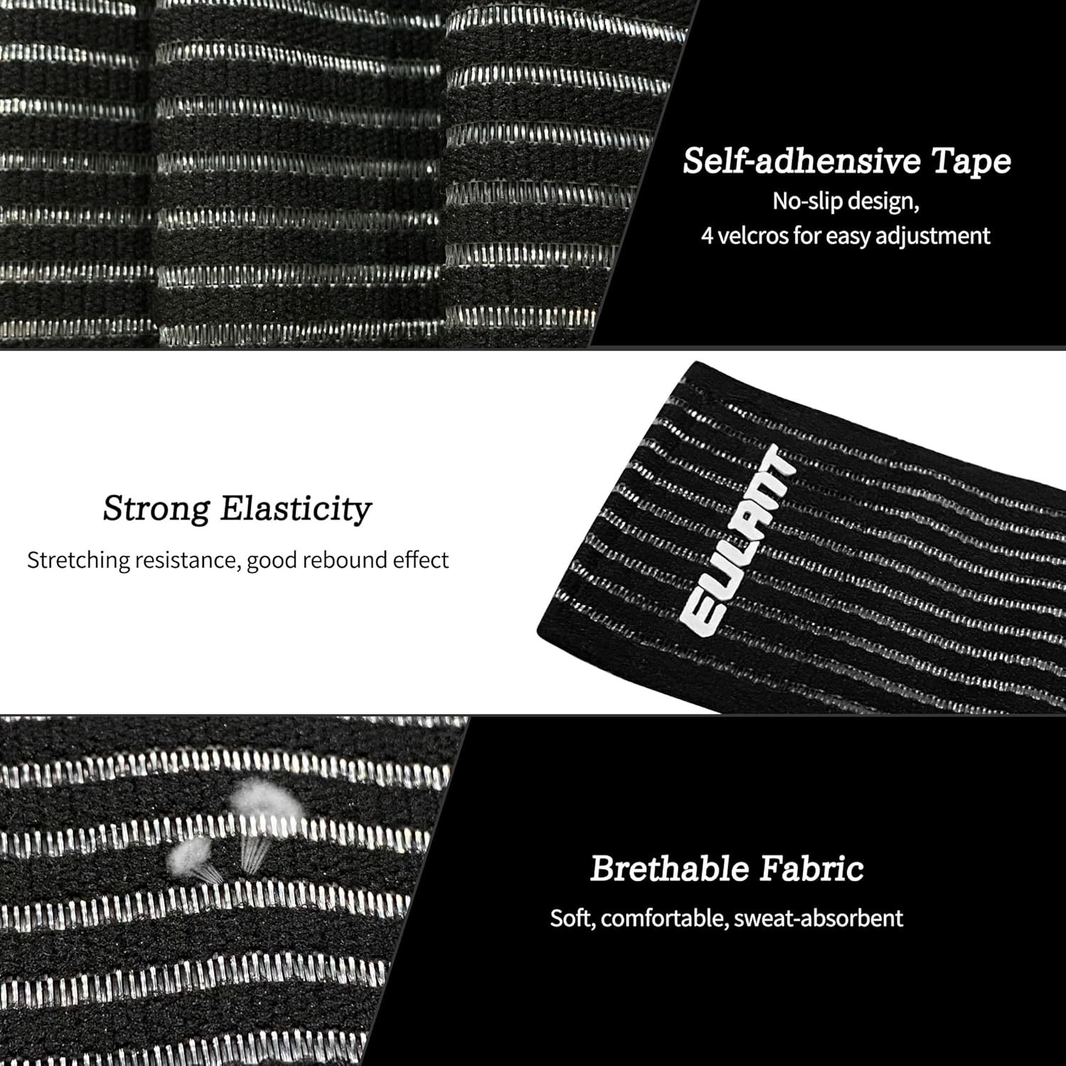 Versatile Elastic Compression Knee & Ankle Bandages for Sports & Everyday Use