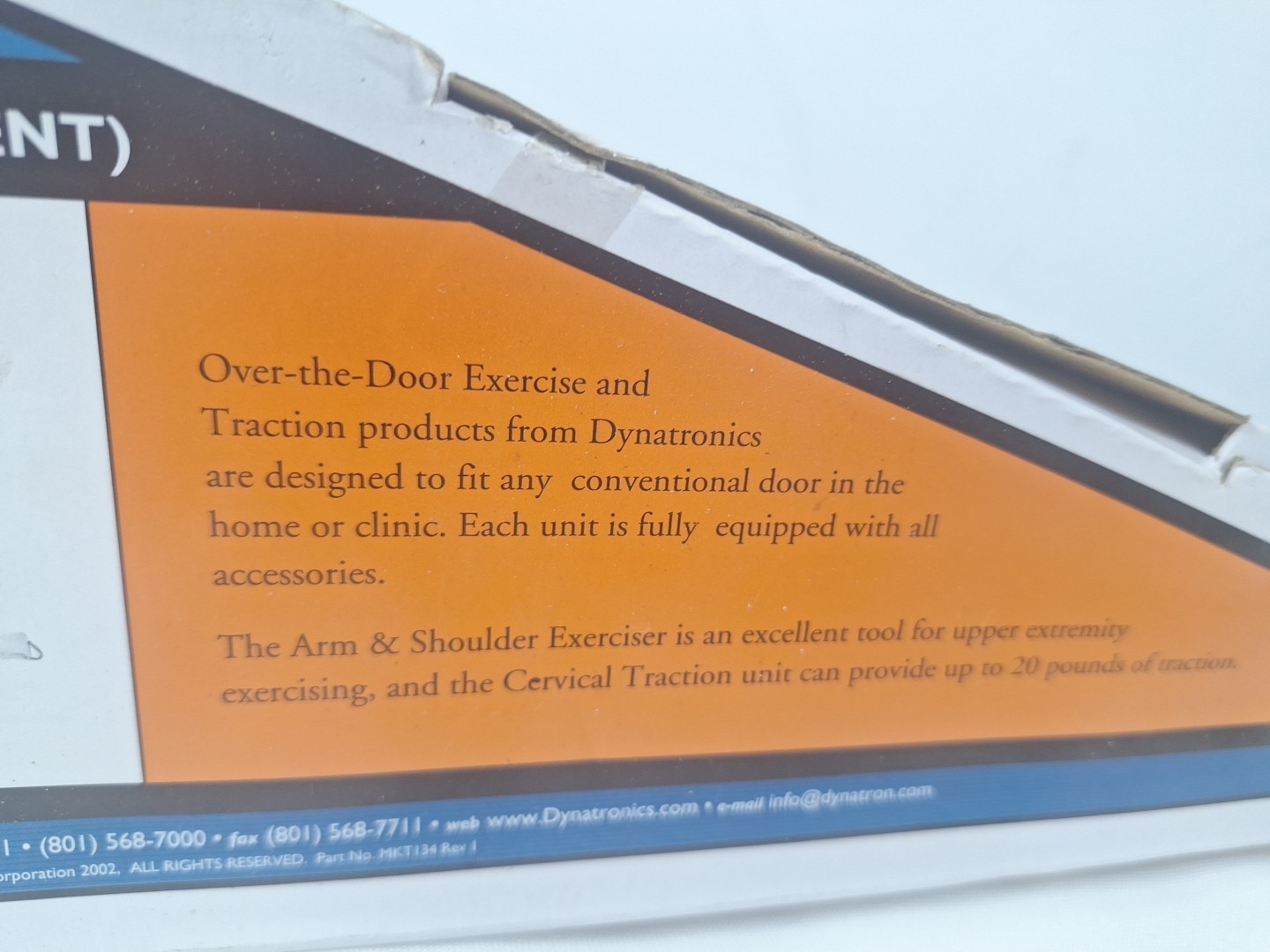 Dynatronics Exercise- Traction Unit #22200 Over The Door Cervical NIB