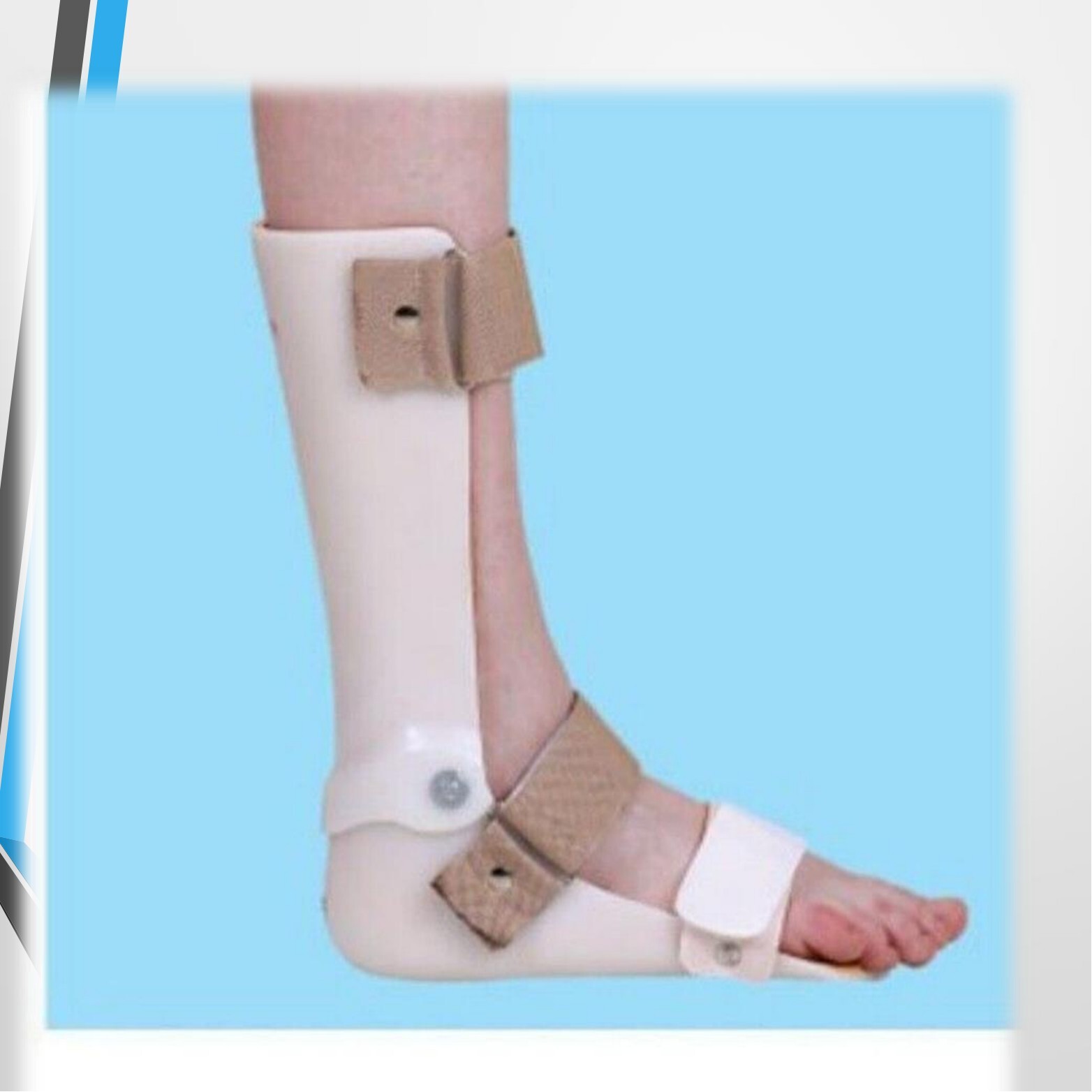 Free shipping Approved 3/4 AFO Ankle Foot Drop Support Brace Left Side