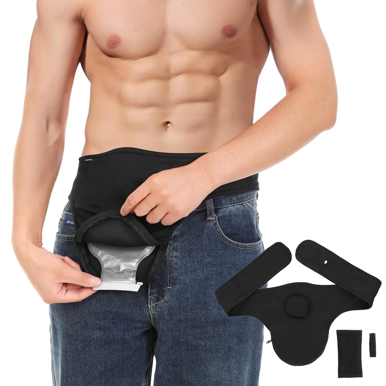 Fanwer Ostomy Belt for Men & Women | Ileostomy Belt Ostomy Support Belt | Col…