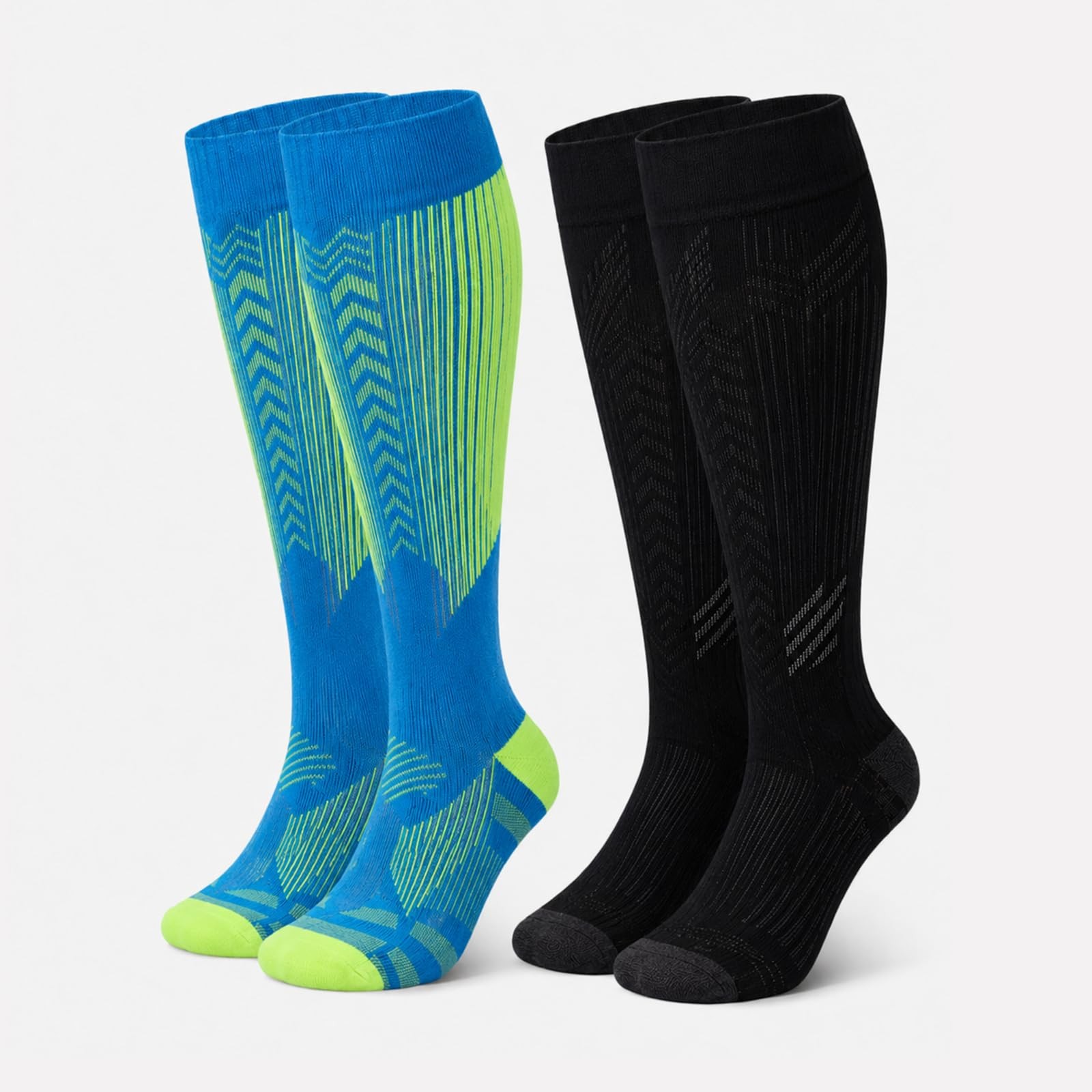 DSLWFQY Compression Socks for Women & Large-X-Large, 2-pack combination 6