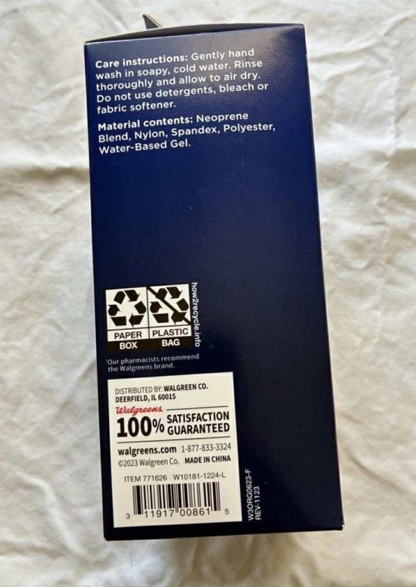 NEW! Walgreens Adjustable Knee & Ankle Support One Size Fits All Left or Right