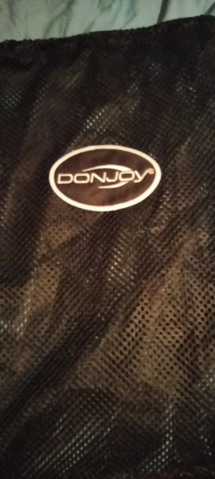 DonJoy Nylon Mesh Bag Shoulder Drawstring Storage Knee Brace Storage Black
