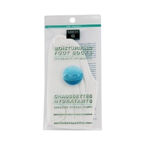 Earth Therapeutics Moisturizing Foot Socks White 1 Pair