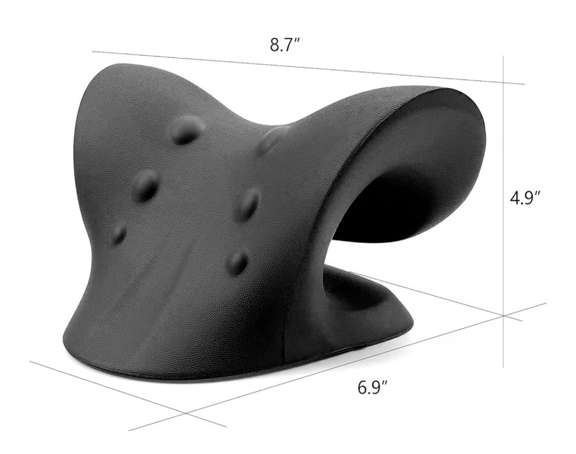 Neck and Shoulder Relaxer, Cervical Traction Device, Chiropractic Pillow Stretch