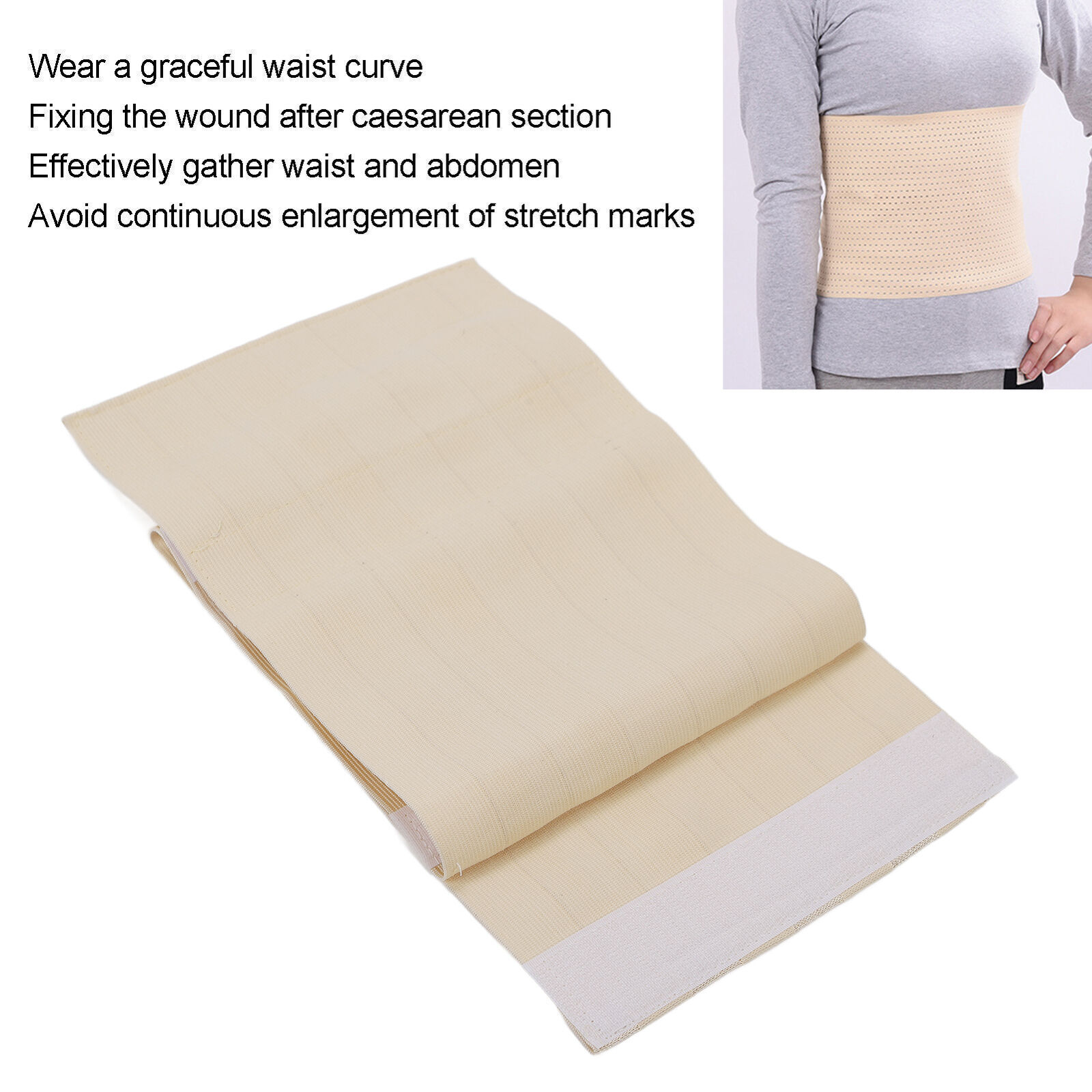 Abdominal Binder Elastic Breathable Postpartum Recovery Belly Waist Support