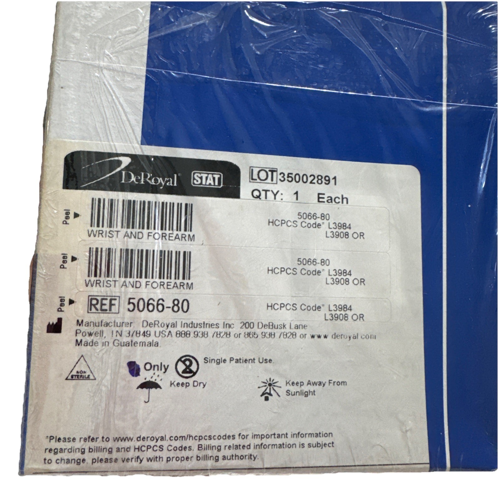 Wrist And Forearm Foam 10 Inch Universal