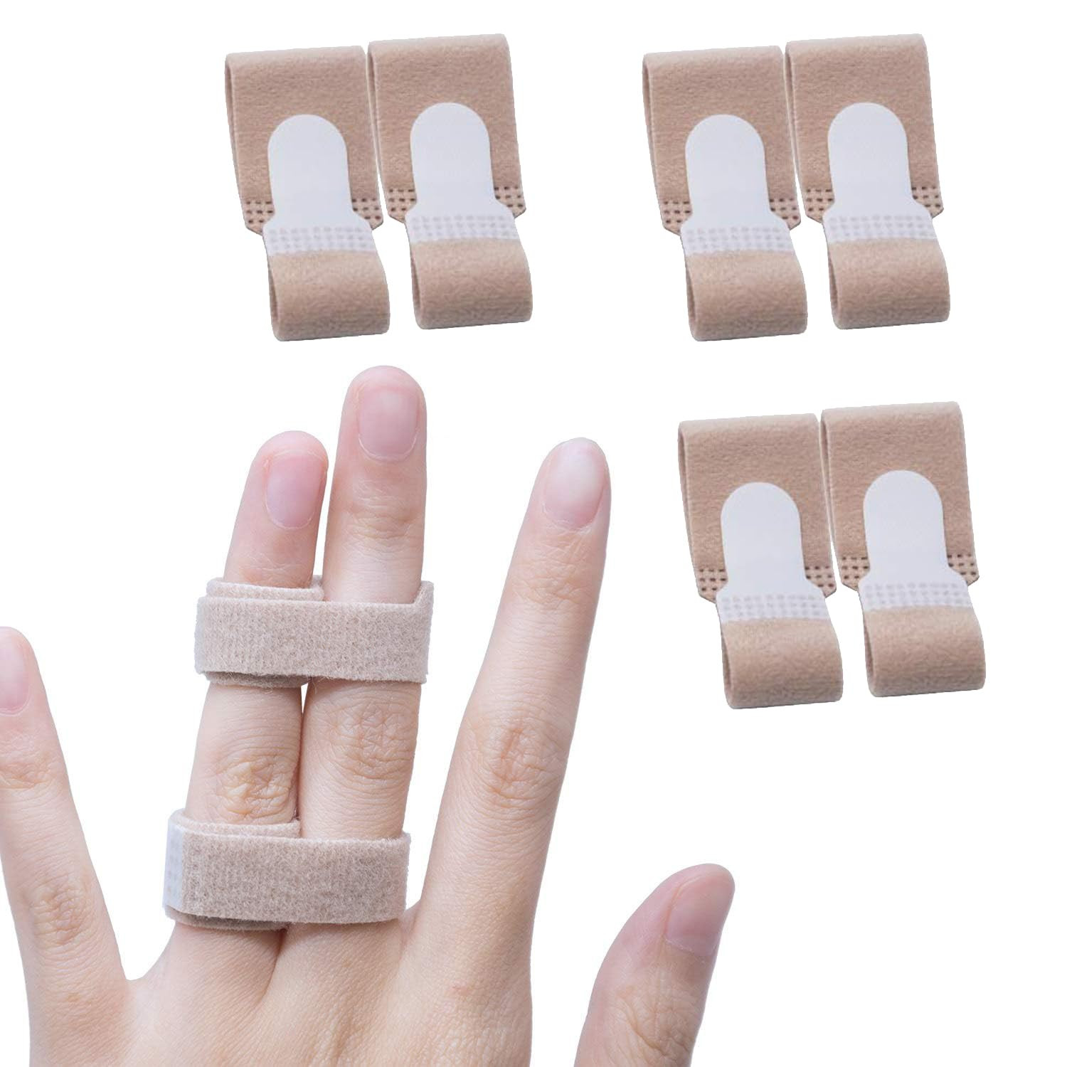 Finger Buddy Wraps, 6 PCS Finger Loops Tapes for Broken, Jammed, Swollen Finger