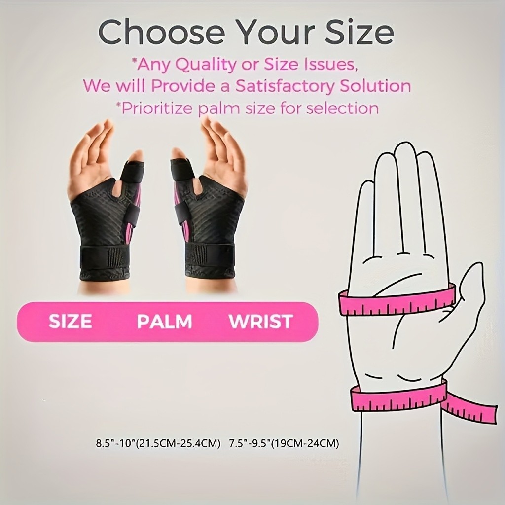 2 Pack Adjustable Thumb Brace Support Arthritis Splint Left Right Hand Wrist