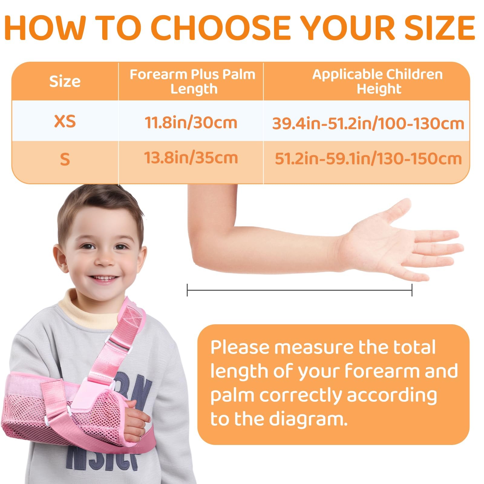 Arm Sling for Kids Arm Brace with Support Plate Arm Support Sling Shoulder Im…