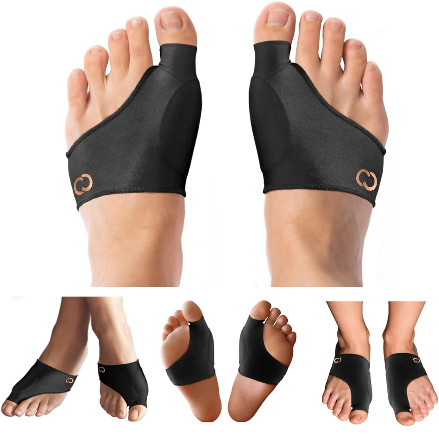 Bunion Corrector Relief Sleeve – Gel Cushion Pads – Copper Infused – Orthopedic