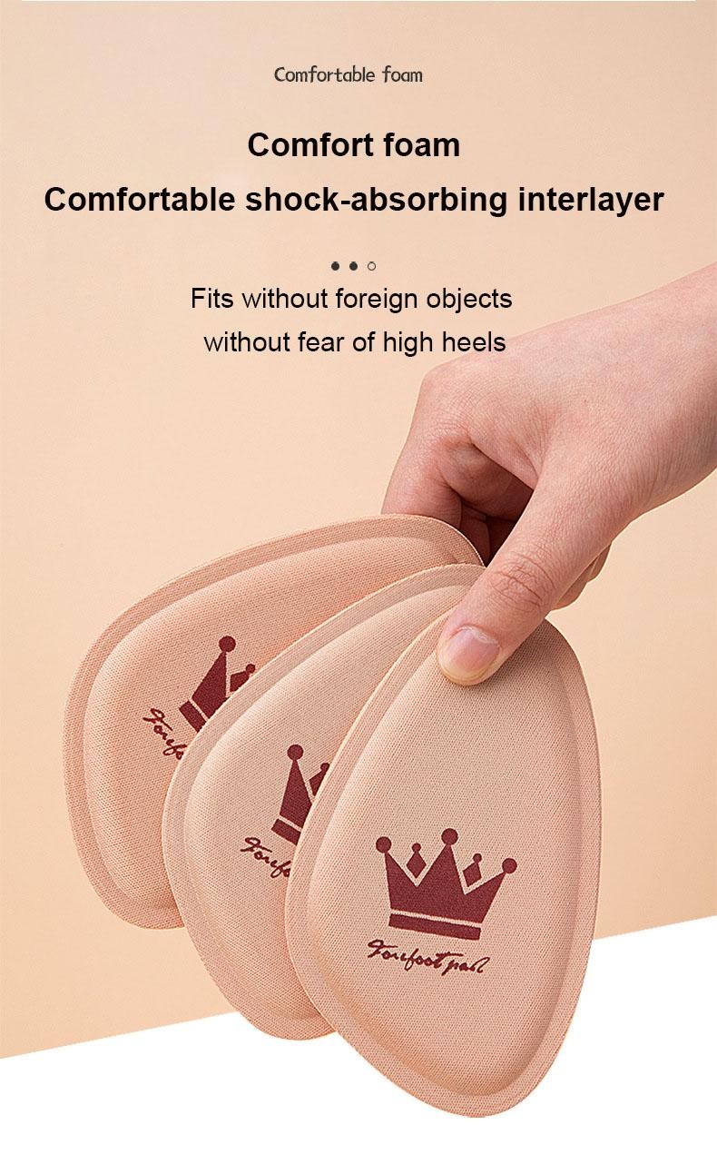 6PCS Forefoot Pads Women Pain Relief Insoles Non Slip Breathable Shoe Inserts