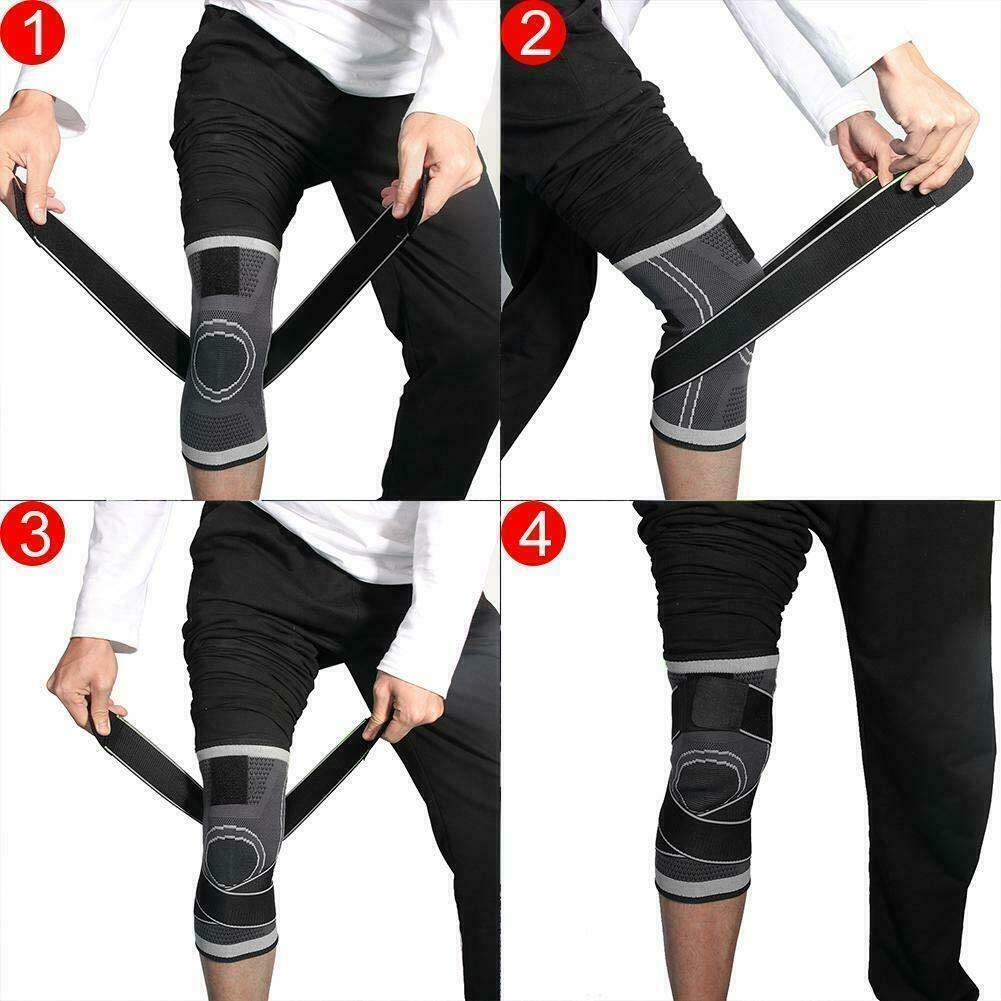 Knee Brace Compression Knee Sleeves Support DCF ACF Cross Wraps Anti-Slip Firm
