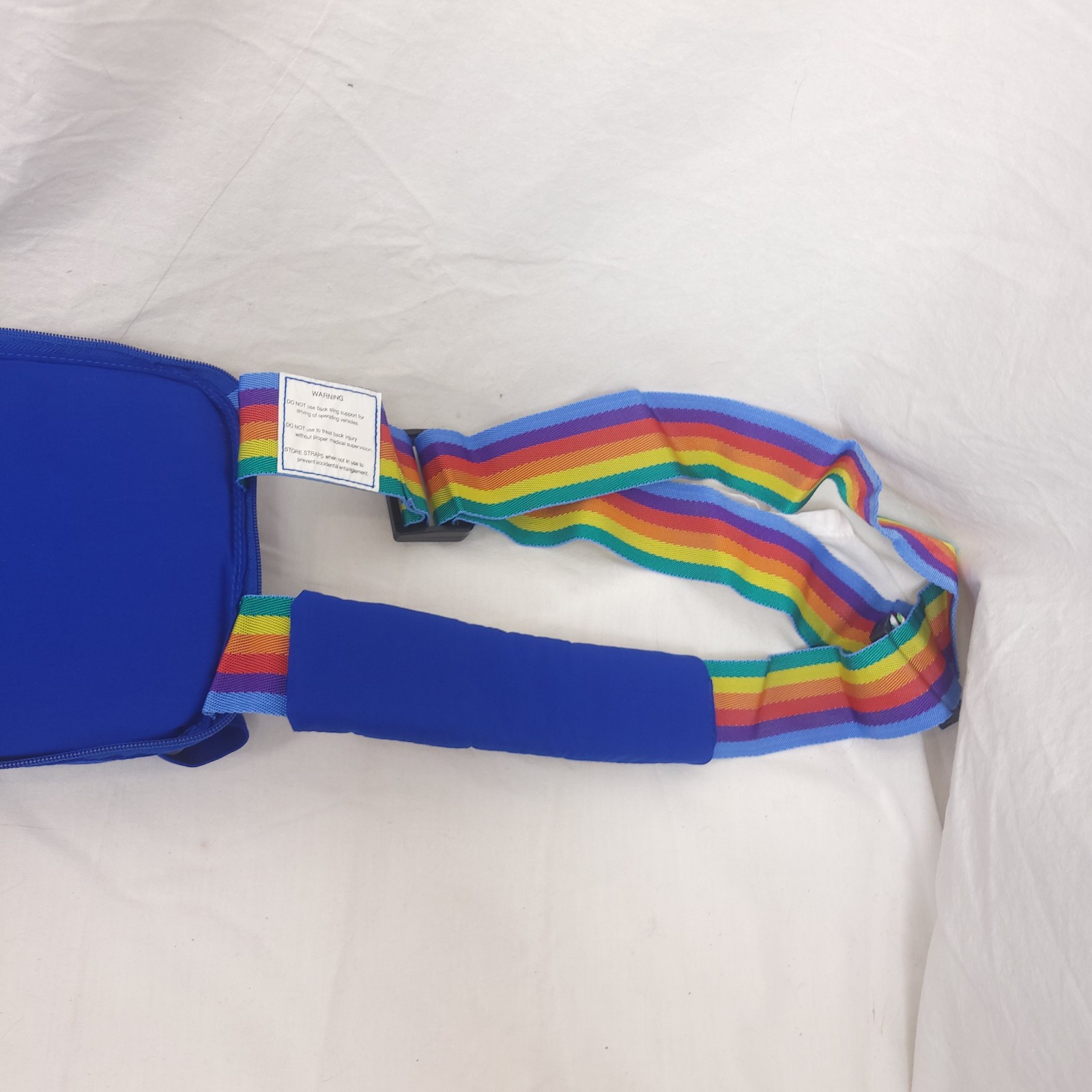 VTG Nada Chair Back-Up Lumbar Back Support Sling Rainbow blue