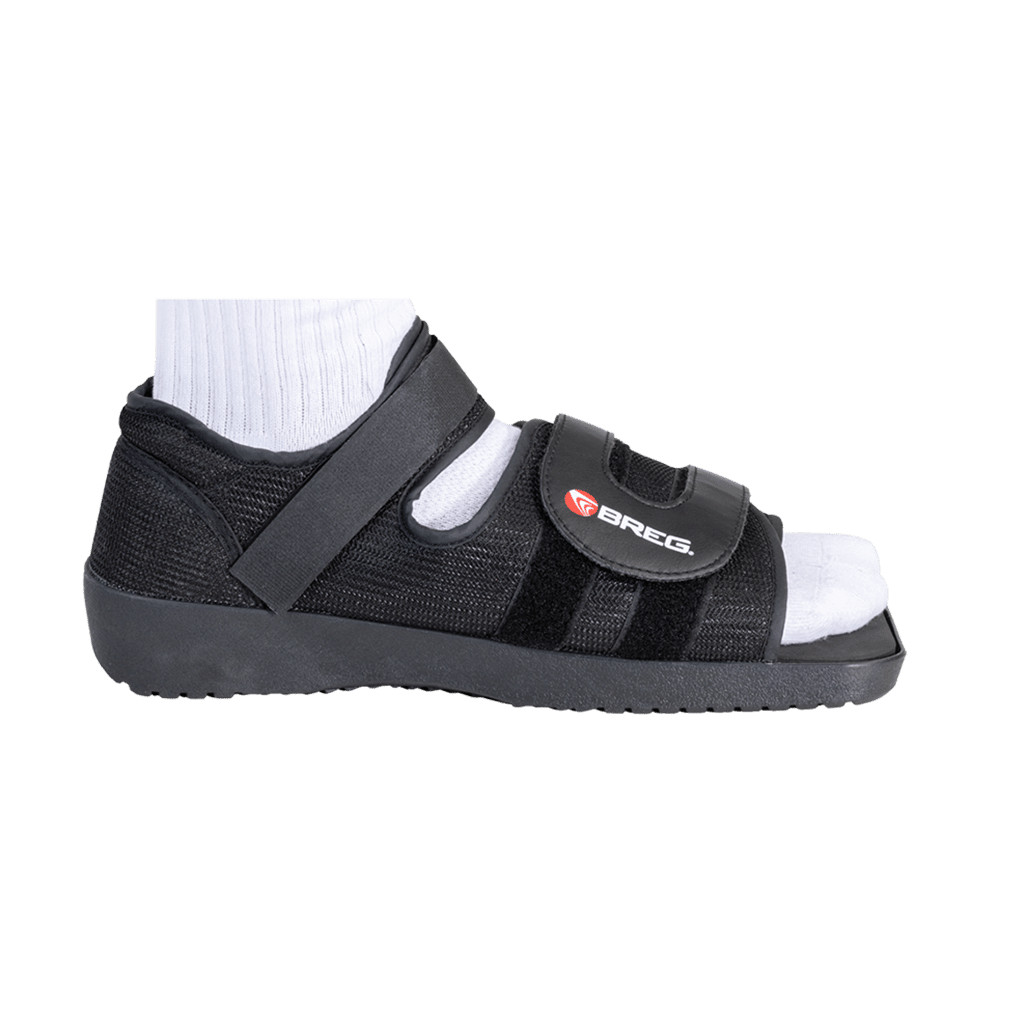BREG Square Toe Post-Op / Trauma Shoe Medium | Walking Support Boot | Adjustable