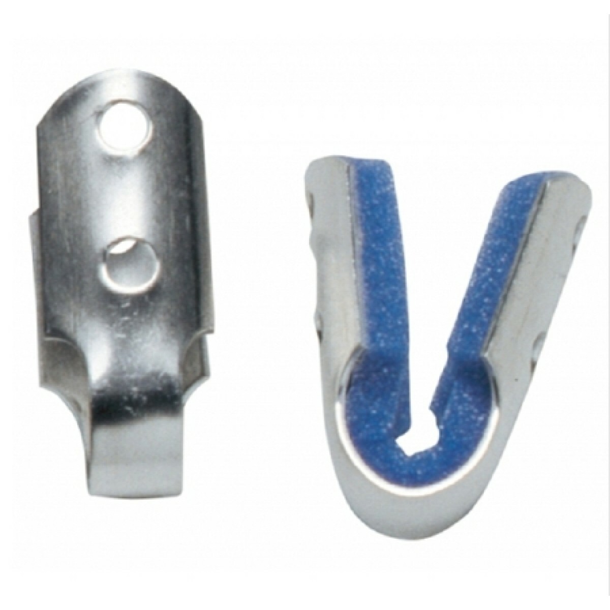 DJO Finger Splint Padded Aluminum/Foam Left/Right Hand Silver/Blue Sm -1 Count