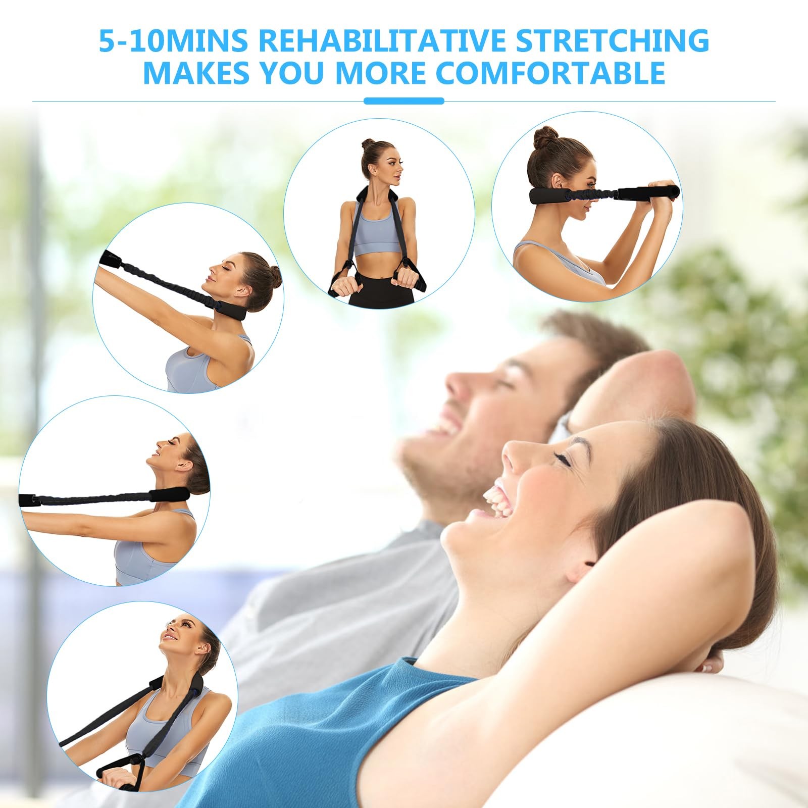 Neck Stretcher Exerciser, Cervical Traction Device for Neck Pain Relief and Cerv