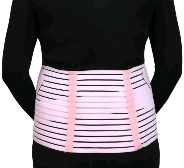 Pregnancy Support Belt Maternity Belly Band Back Pain Relief Adjustable Pink NEW